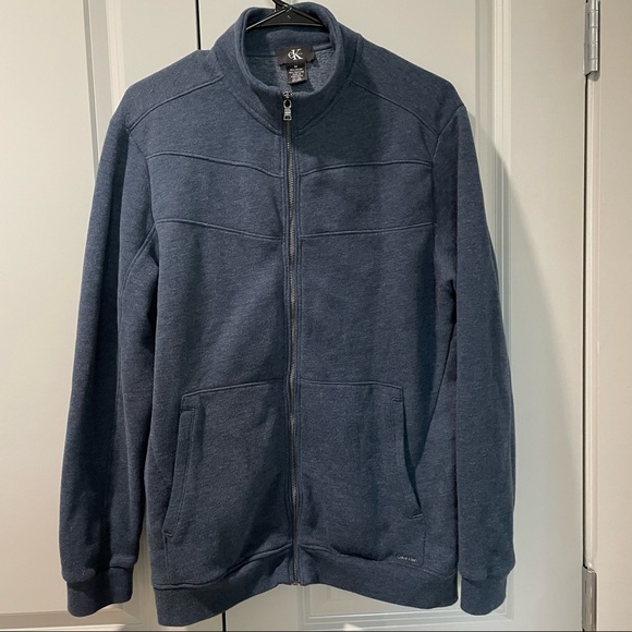 Calvin Klein Men’s Long Sleeve Full Zip Sweatshirt Medium New Without Tags - Picture 6 of 7